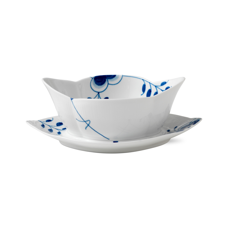 Royal Copenhagen bl� Mega Riflet saucesk�l 55 cl