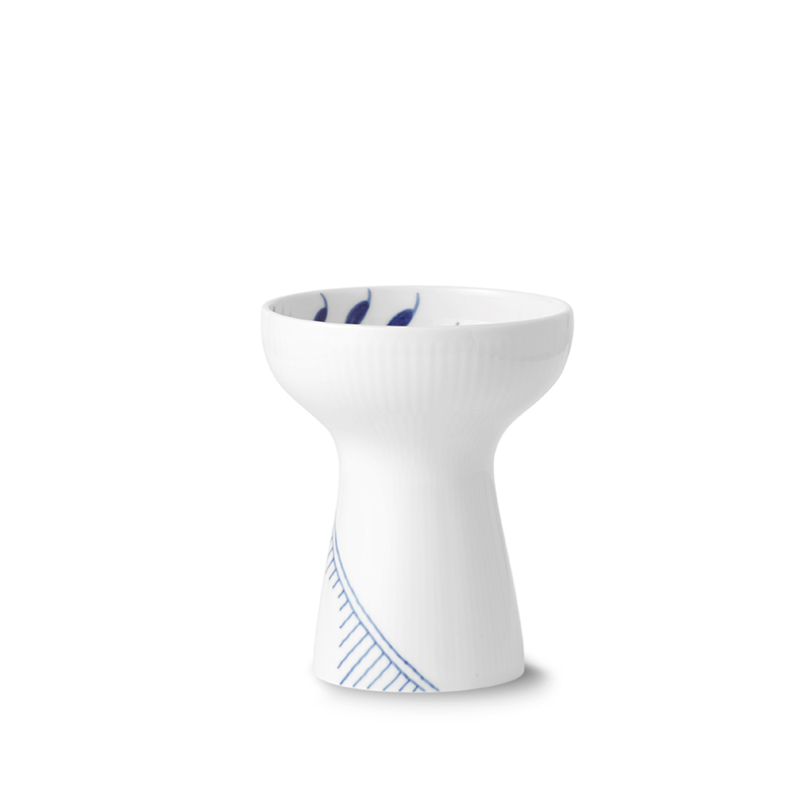 Royal Copenhagen Bl� Mega Riflet vase bl� 15 cm