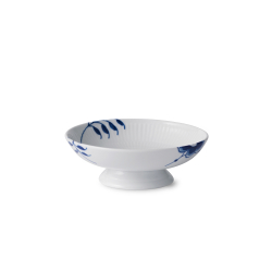 Royal Copenhagen Bl� Mega Riflet sk�l p� fod bl�