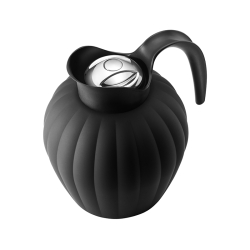 Georg Jensen Bernadotte termokande sort med trykknap 0,8 liter