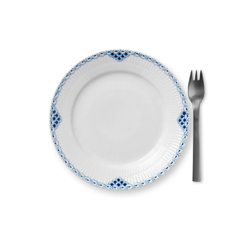Royal Copenhagen Prinsesse flad tallerken bl� 19 cm