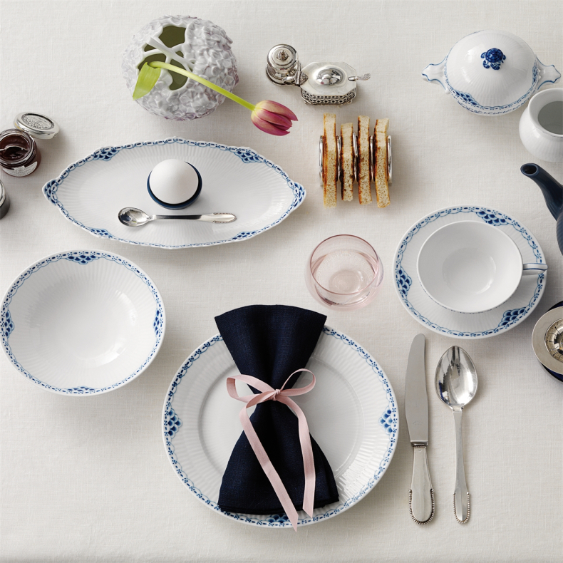 Royal Copenhagen Prinsesse fad bl� 24,5 cm