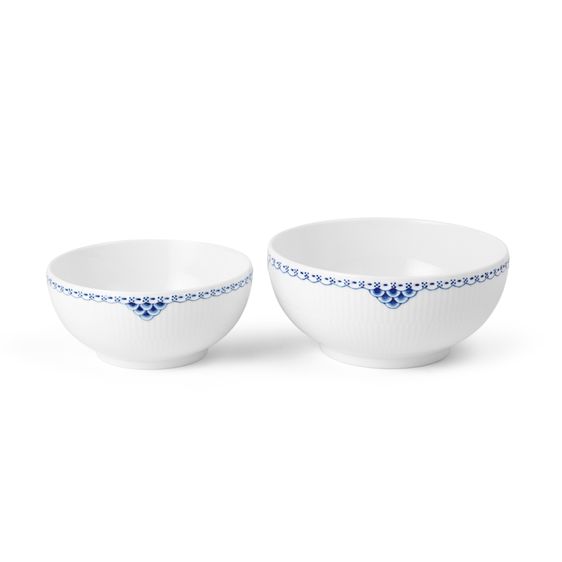 Royal Copenhagen Prinsesse sk�les�t bl� 73 cl og 110 cl 2 stk