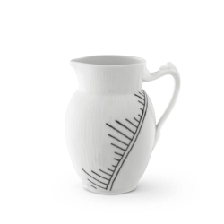 Royal Copenhagen Sort Mega Riflet kande hvid 38 cl