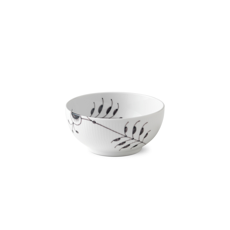 Royal Copenhagen Sort Mega Riflet sk�l � 15 cm