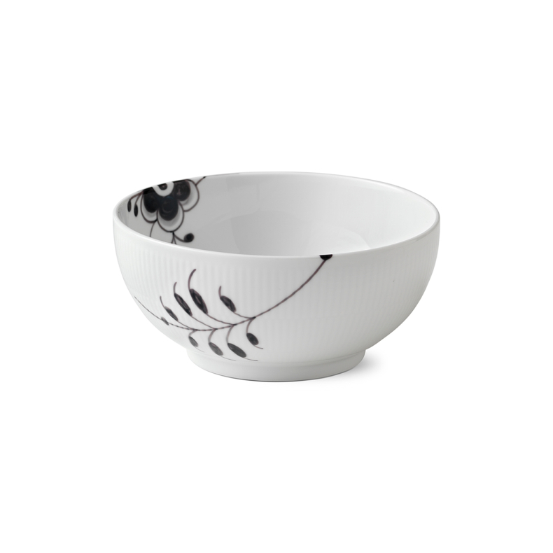 Royal Copenhagen Sort Mega Riflet sk�l � 21 cm 180 cl