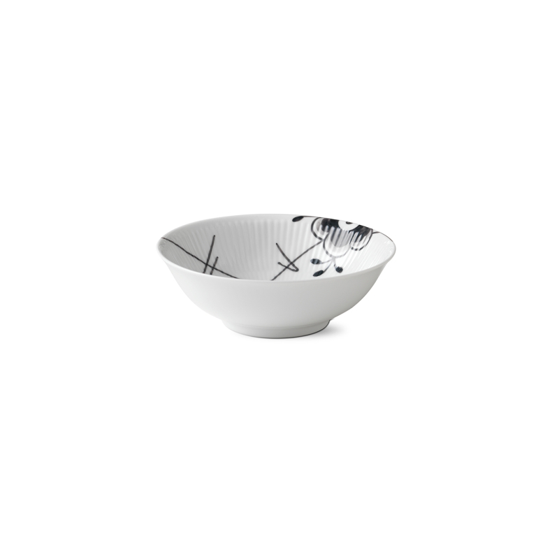 Royal Copenhagen Sort Mega Riflet sk�l 35 cl