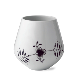 Royal Copenhagen Sort Mega Riflet vase H 20,5 cm