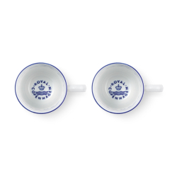 Royal Copenhagen Blue Line krus hvid/bl� 28 cl 2 Stk.
