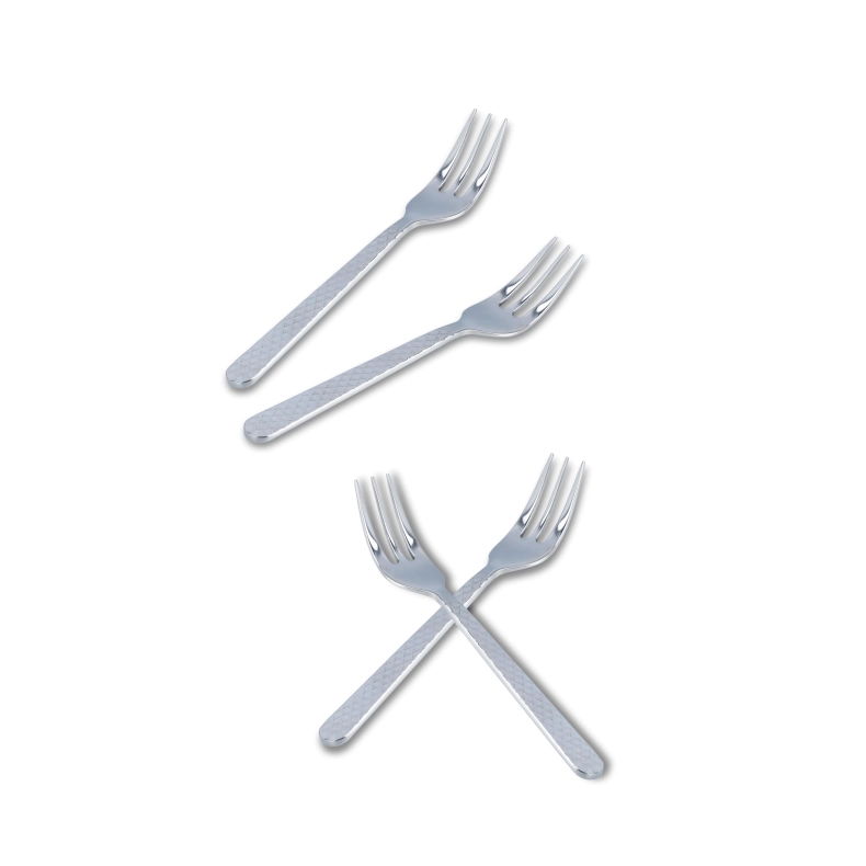 Lyngby Porcel�n Rhombe kagegaffel st�l 4 stk.