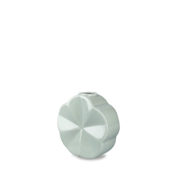 Lyngby Porcel�n Flower snerle vase gr�n H 14 cm