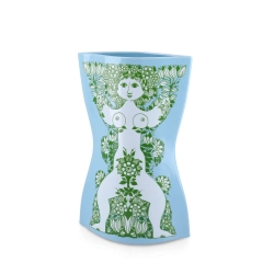 Bj�rn Wiinblad Nina vase bl�/gr�n H 28,5 cm