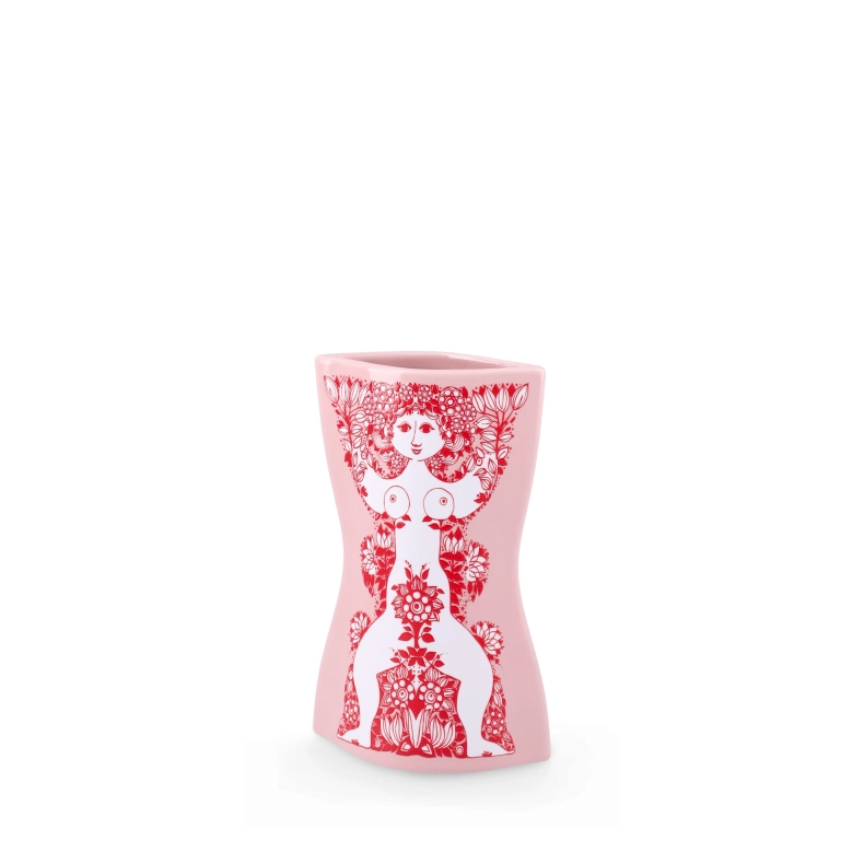 Bj�rn Wiinblad Nina vase pink H 16,5 cm