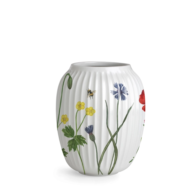 K�hler Hammersh�i Summer vase hvid H 21 cm