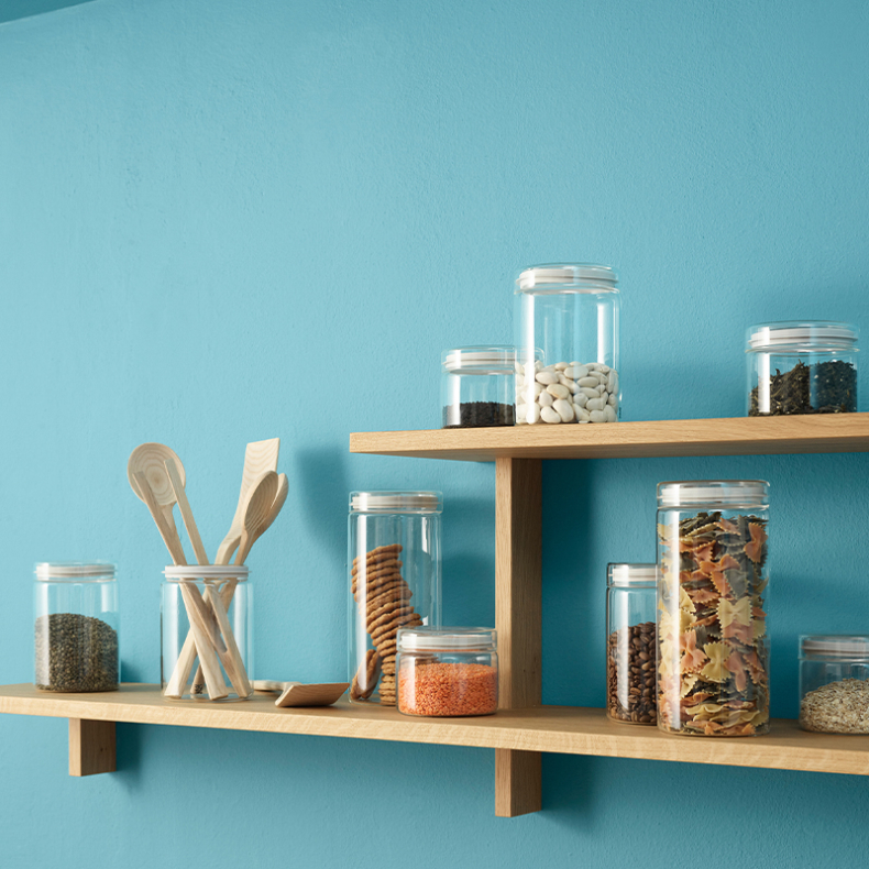 RIG-TIG STORE-IT opbevaringsglas klar glas med lg 1,5 liter