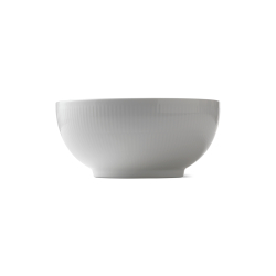 Royal Copenhagen Hvid Riflet sk�l 180 cl