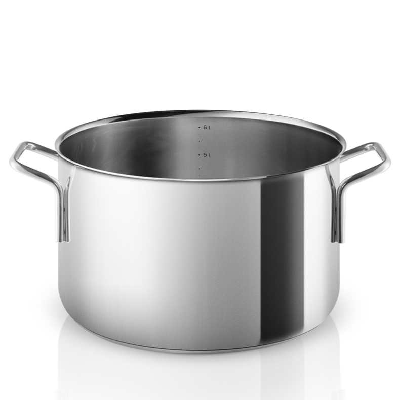 Eva Trio gryde rustfrit stl RS uden belgning 6,5 liter
