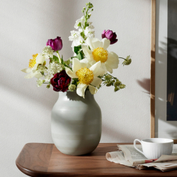 Khler Omaggio vase creme/mint tone H20 cm