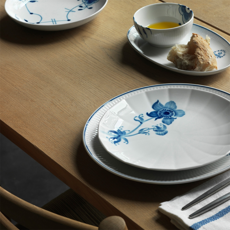 Royal Copenhagen Bl� Mega Riflet sk�l 24 cl