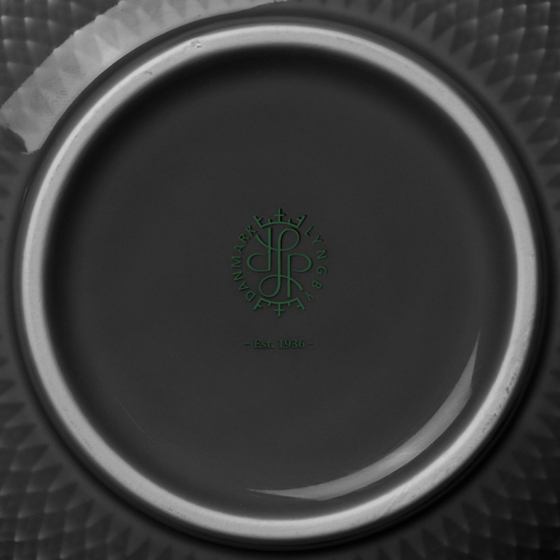 Lyngby Porceln Rhombe Earth skl 11 cm slate