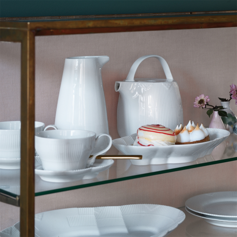 Royal Copenhagen Hvid Elements tekop hvid 26 cl