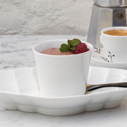 Royal Copenhagen Hvid Elements fad 23 cm