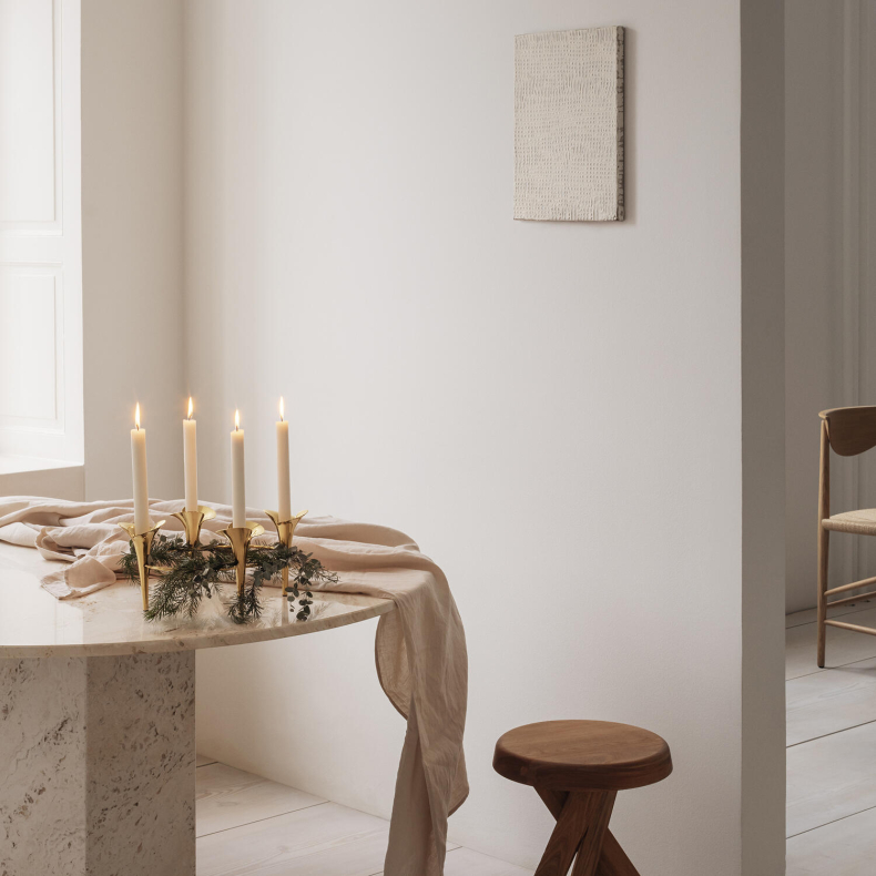 Georg Jensen Bloom Botanica lysestage forgyldt