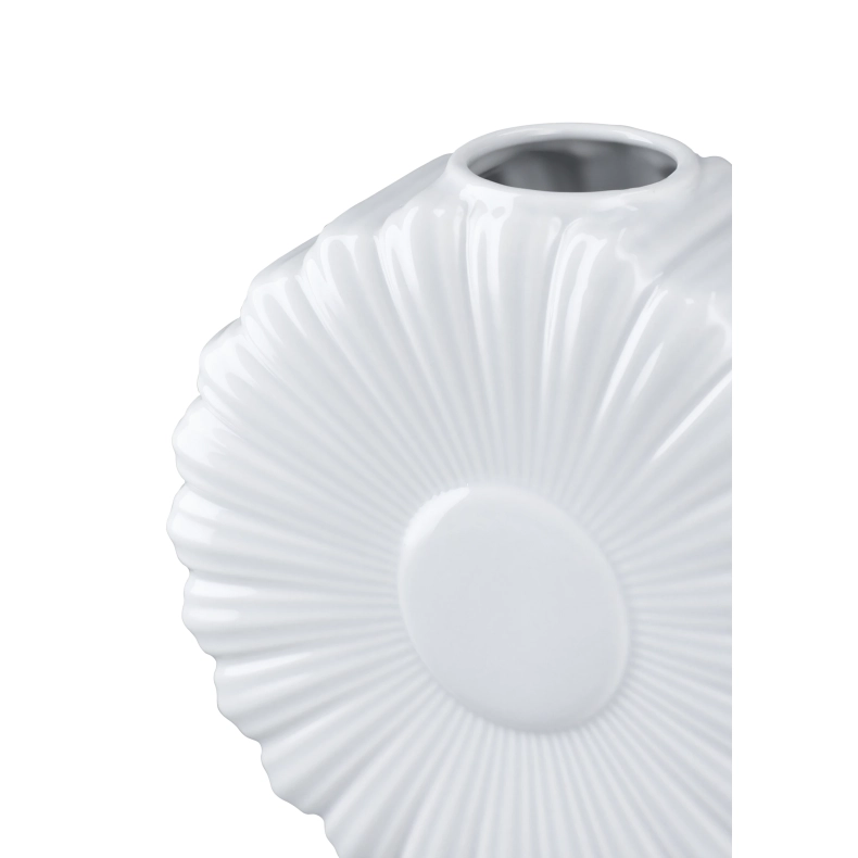 Lyngby Porcel�n Flower marguerit vase hvid H21 cm