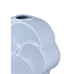 Lyngby Porcel�n Flower stedmoderblomst vase lysebl� H 17 cm