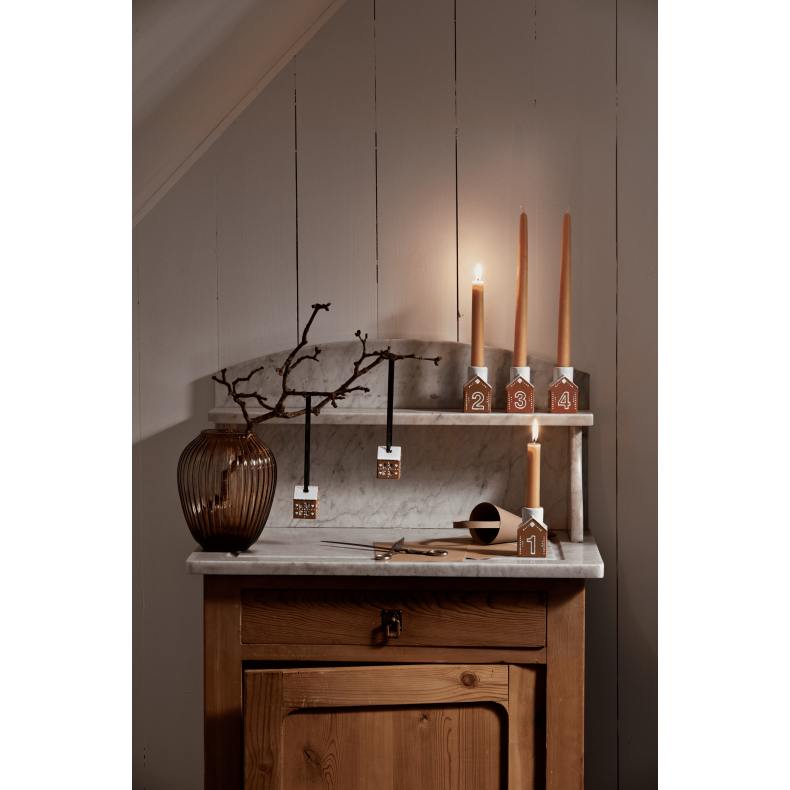 K�hler Juleoph�ng Gingerbread H5 brun 2 stk