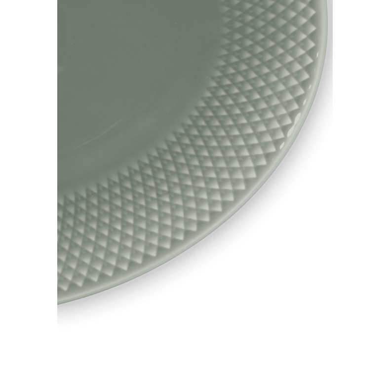 Lyngby Porceln Rhombe Earth Ovalt Serveringsfad 28,5x21,5 cm