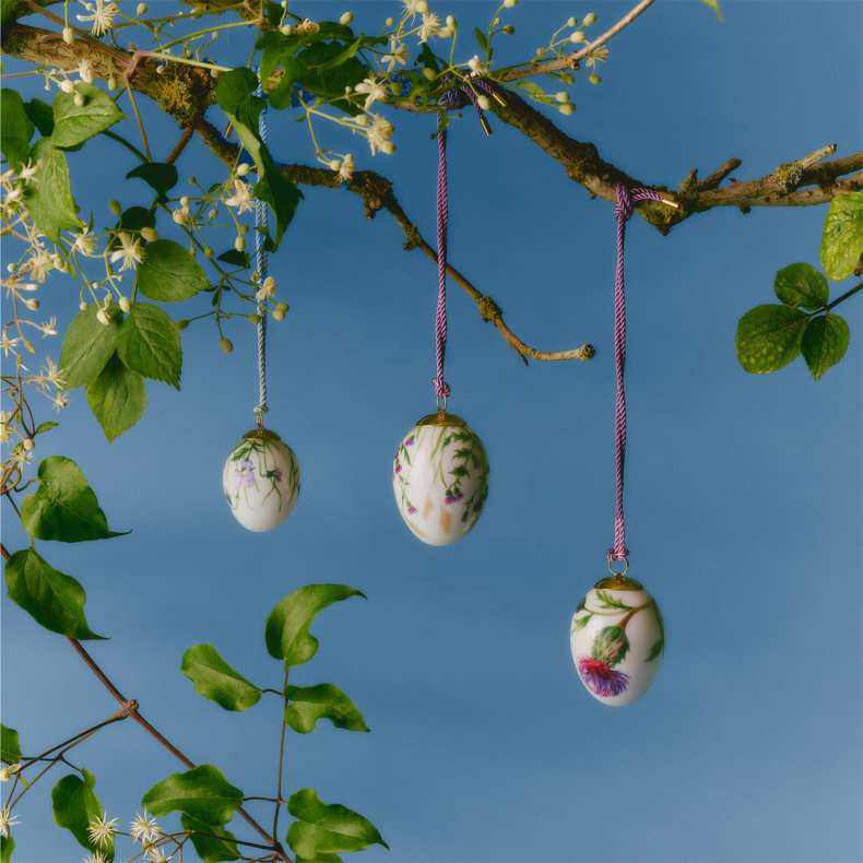 Royal Copenhagen mini p�ske�g 2026 stedmorblomst 2 stk.