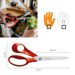 Fiskars Classic universalsaks venstreh�ndet orange 21 cm