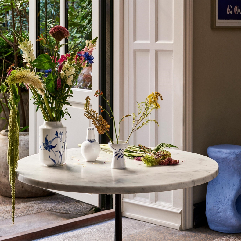 Royal Copenhagen Bl� Mega Riflet vase 11 cm