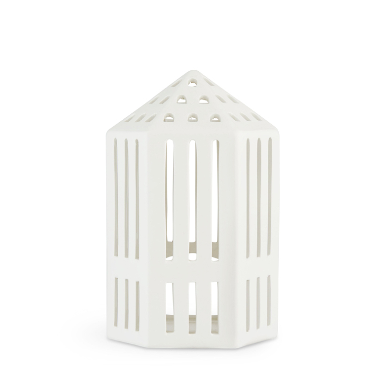 Kähler Urbania lyshus galleri hvid 18,5 cm