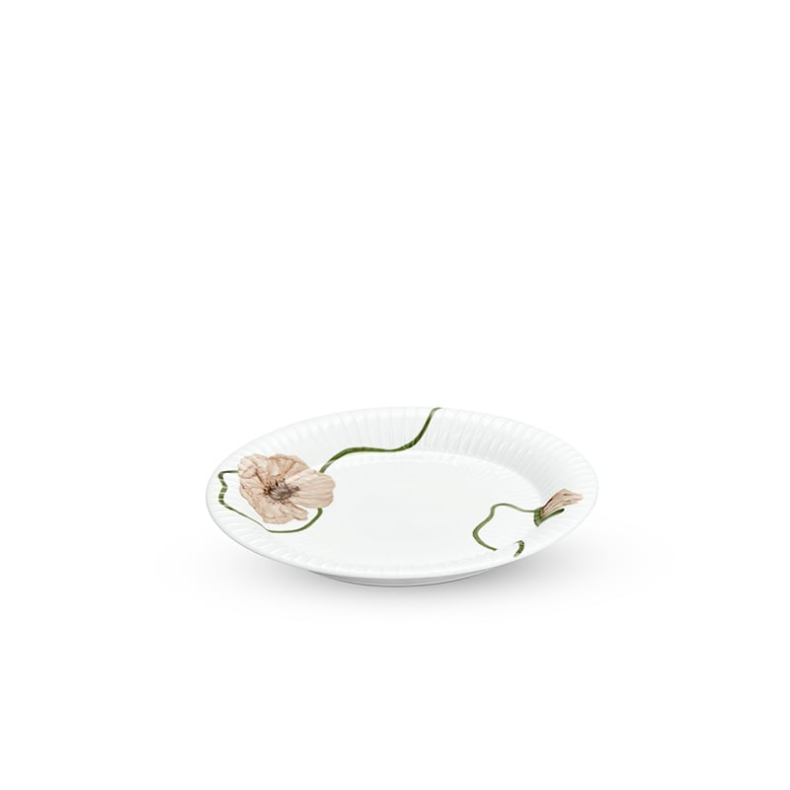 Khler Hammershi Poppy tallerken hvid 22 cm