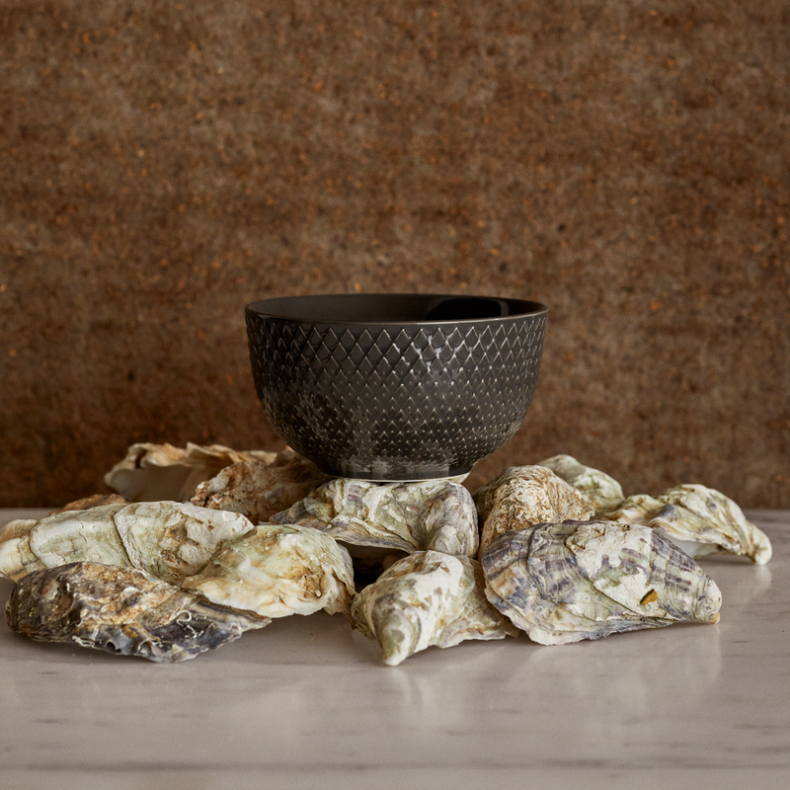 Lyngby Porceln Rhombe Earth skl 11 cm slate