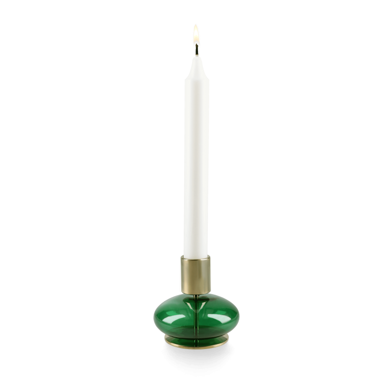 Holmegaard Bubble Lysestage H8 cm grn