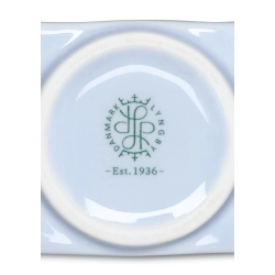 Lyngby Porcel�n Flower stedmoderblomst vase lysebl� H 17 cm