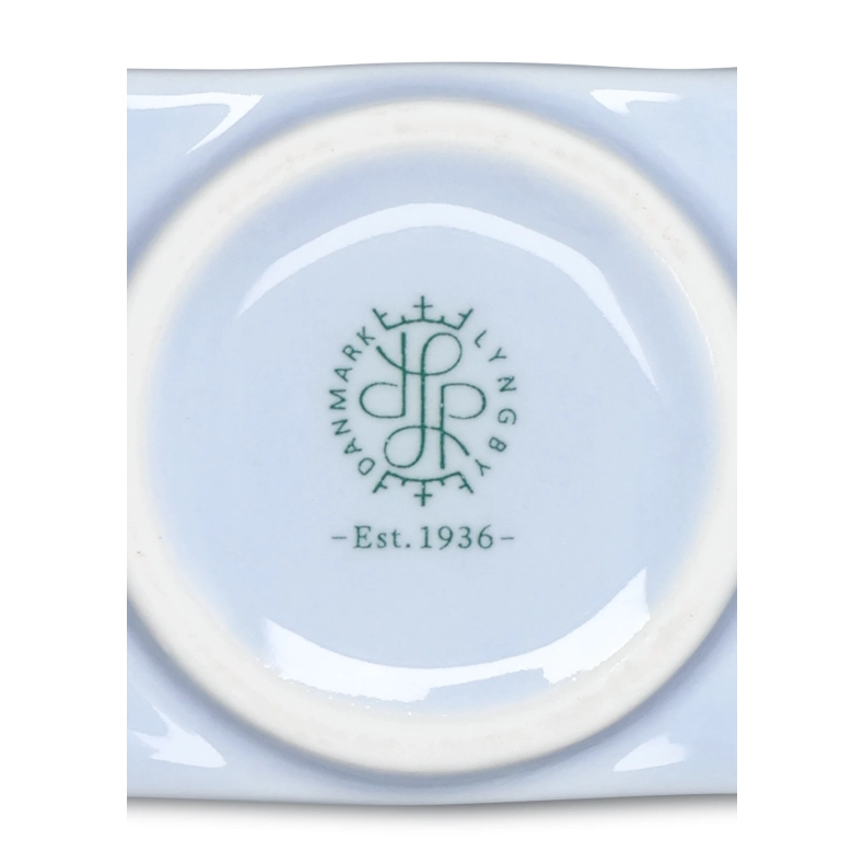 Lyngby Porcel�n Flower stedmoderblomst vase lysebl� H 17 cm