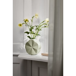 Lyngby Porcel�n Flower snerle vase gr�n H 14 cm