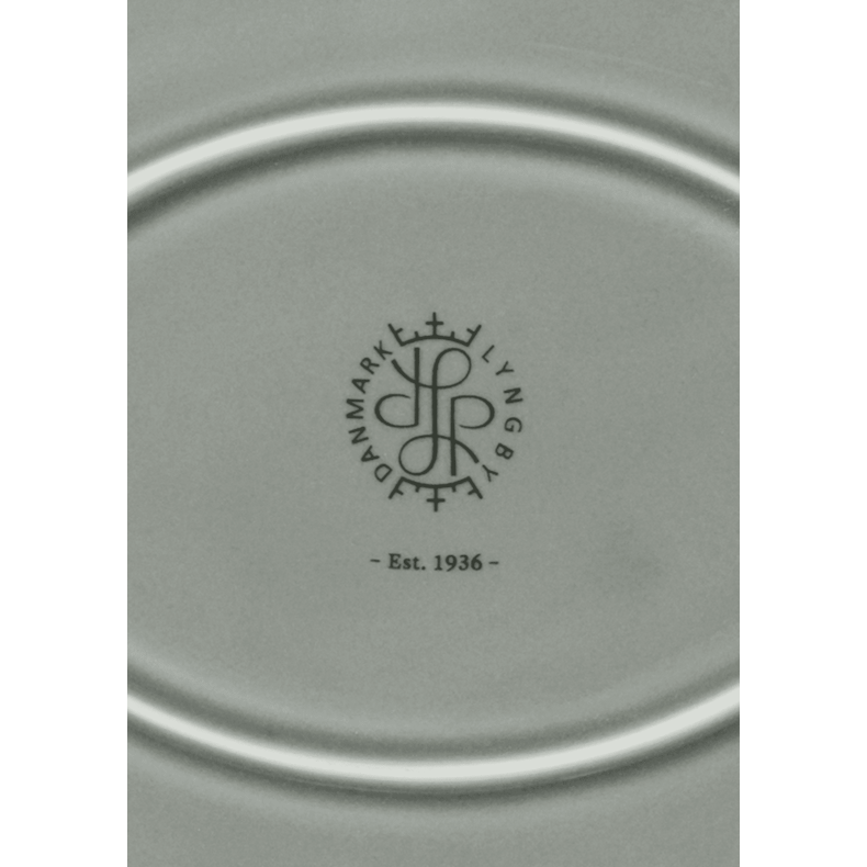 Lyngby Porceln Rhombe Earth Ovalt Serveringsfad 28,5x21,5 cm
