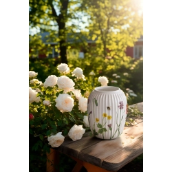 K�hler Hammersh�i Summer vase hvid H 21 cm