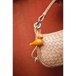 Kay Bojesen Fugle n�glering orange 4,5 cm
