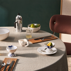 Royal Copenhagen Bl� Mega Riflet sk�l p� fod 19 cl