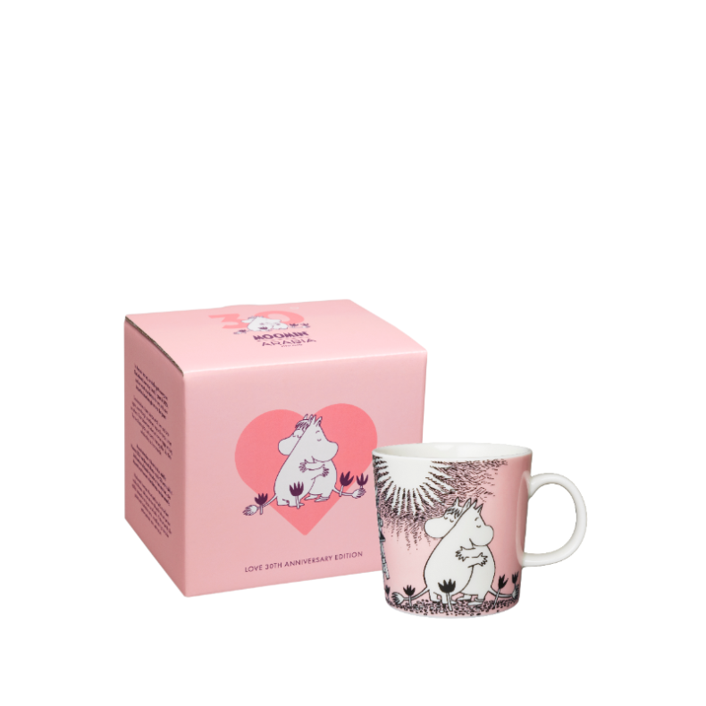 Moomin Arabia K�rlighed 30 �rs jubil�ums krus lyser�d 30 cl + gave�ske