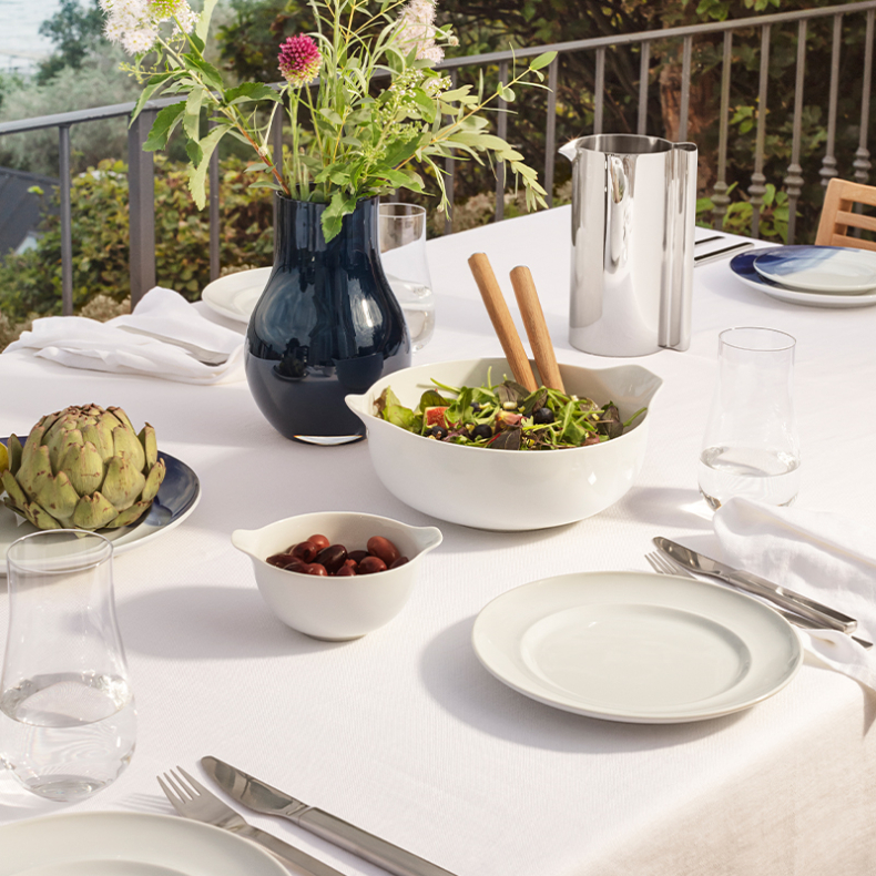 Georg Jensen Koppel Dinnerware hvid skl small 12cm