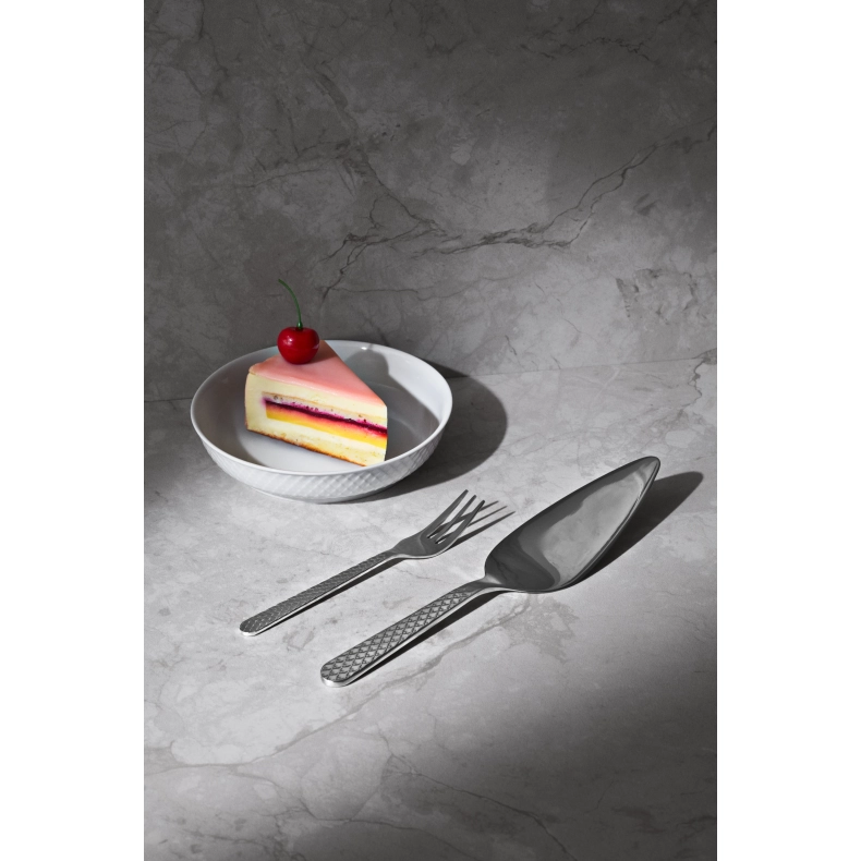 Lyngby Porcel�n Rhombe kagespade st�l 25,5 cm