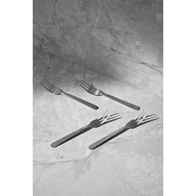 Lyngby Porcel�n Rhombe kagegaffel st�l 4 stk.