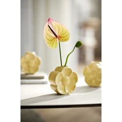 Lyngby Porcel�n Flower sm�rblomst vase sand H 11,5 cm